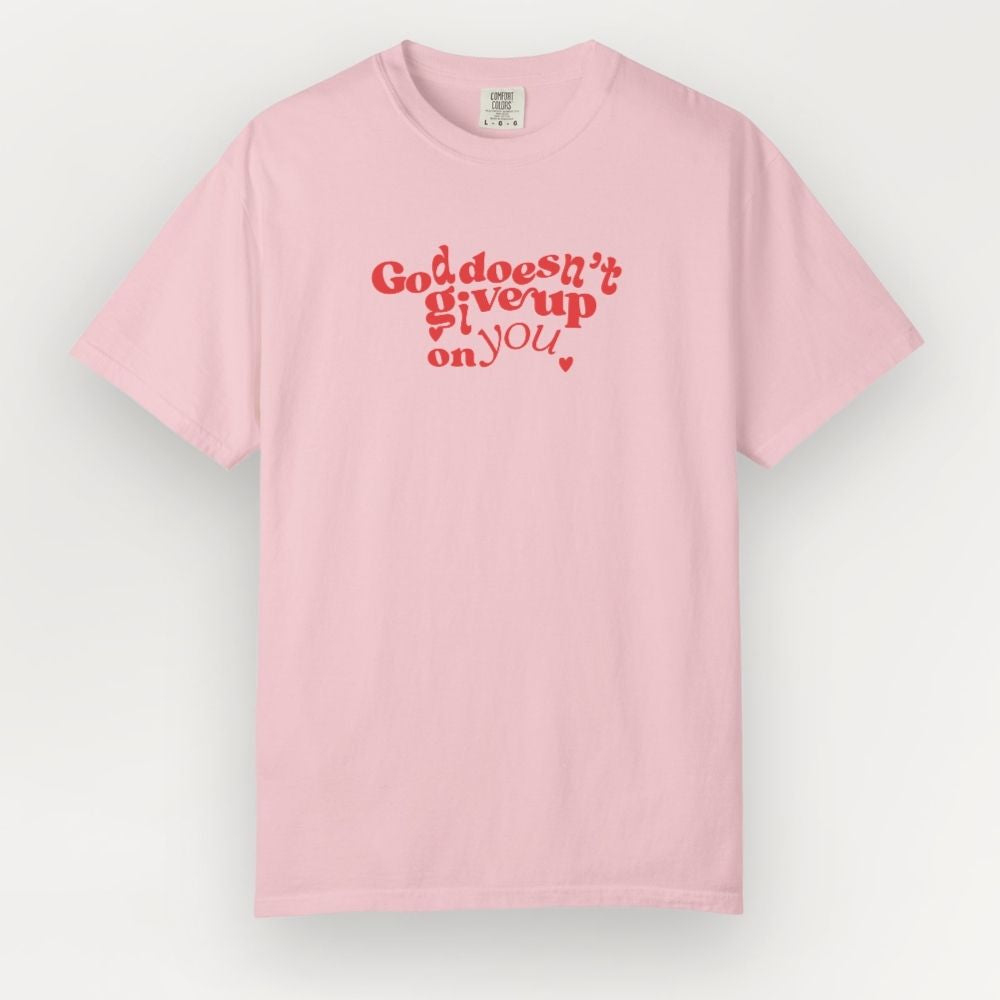 God Doesn’t Give Up Heavyweight Tee
