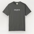 Gray t-shirt with 'Jesus Loves You' text on a white background