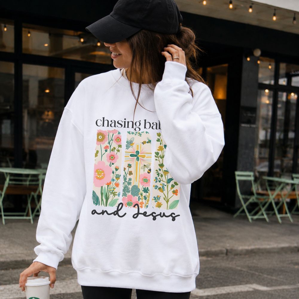 Chasing Babies and Jesus Classic Sweatshirt