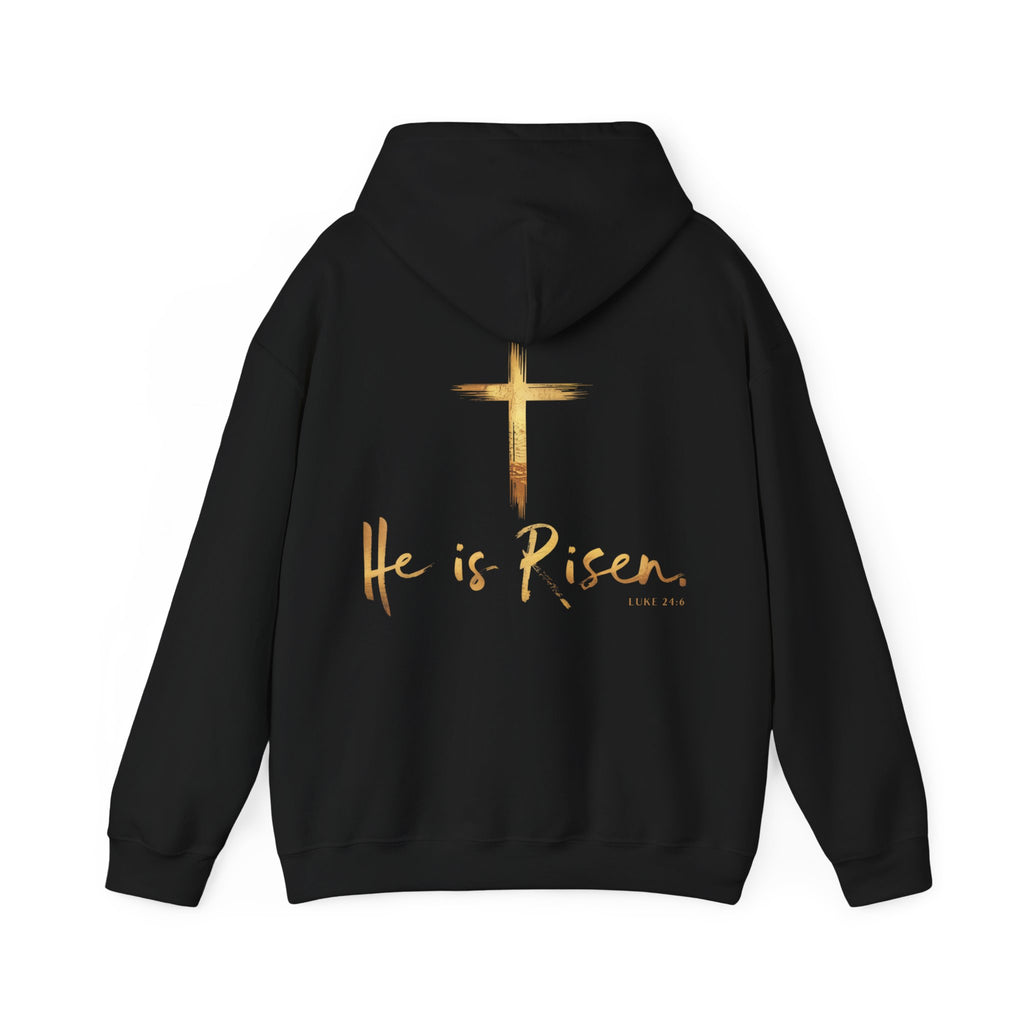 Black hoodie with 'DREAMS' text on the back against a white background
