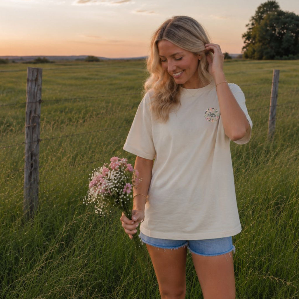 Be Still and Know Floral Heavyweight Tee