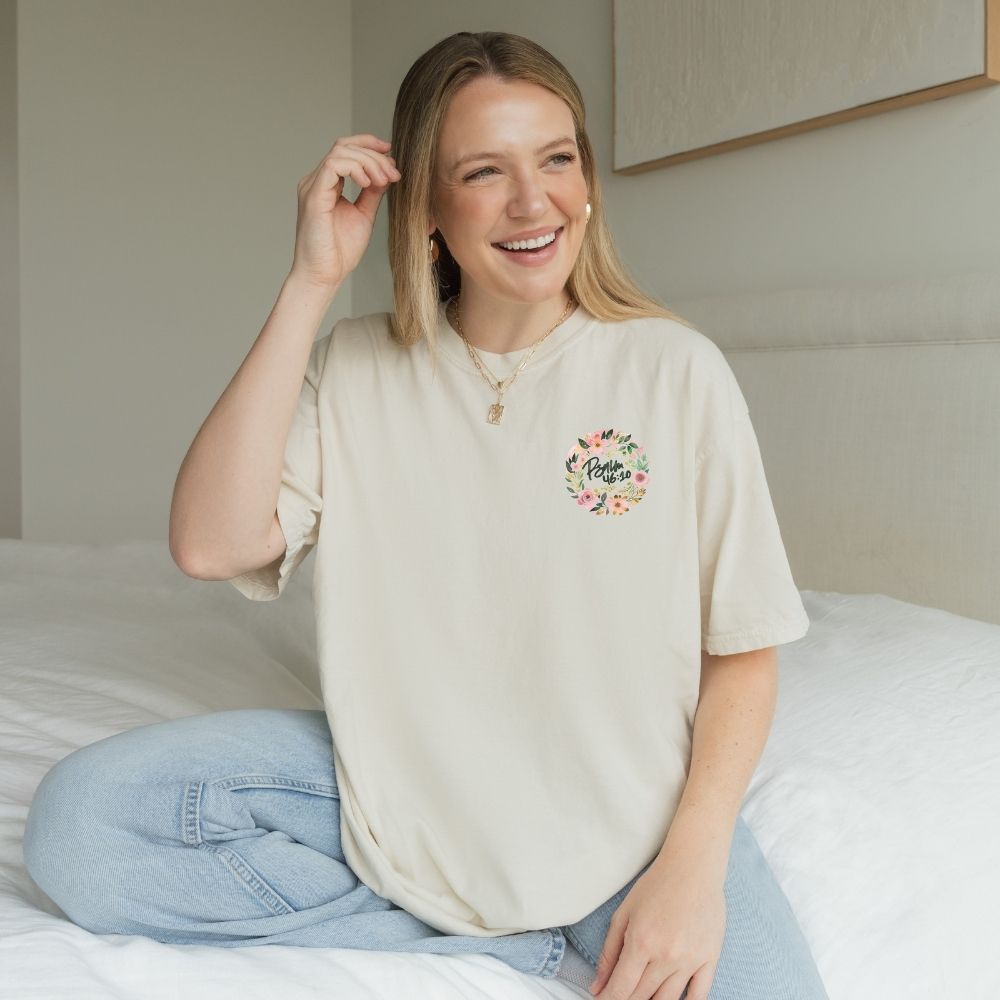 Be Still and Know Floral Heavyweight Tee